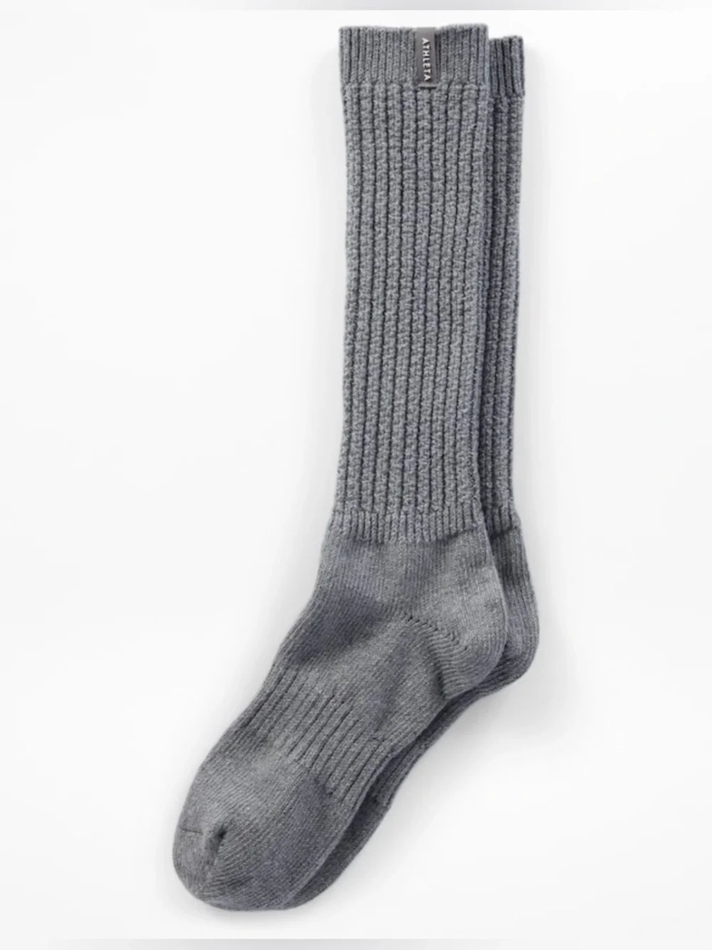 Athleta Cloud Cable Scrunch Sock in Gray| S/M